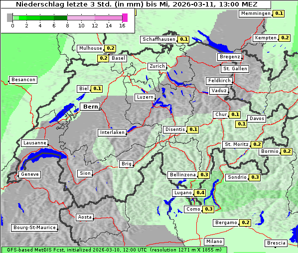 Niederschlag, 11. 3. 2026