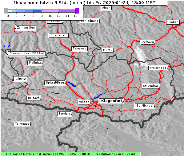 Neuschnee, 24. 1. 2025