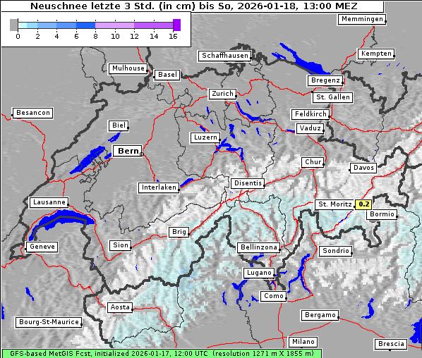 Neuschnee, 18. 1. 2026
