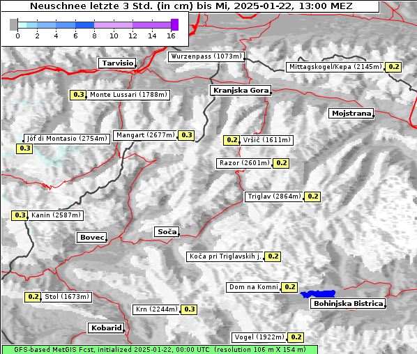 Neuschnee, 22. 1. 2025