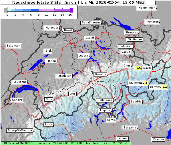 Neuschnee, 4. 2. 2026