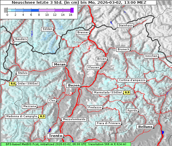 Neuschnee, 2. 3. 2026