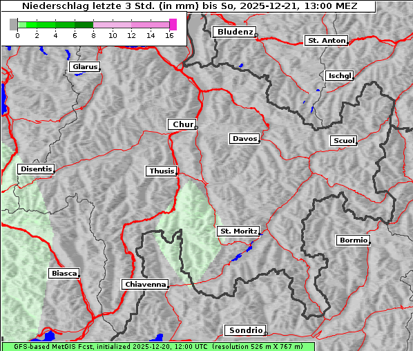 Niederschlag, 21. 12. 2025