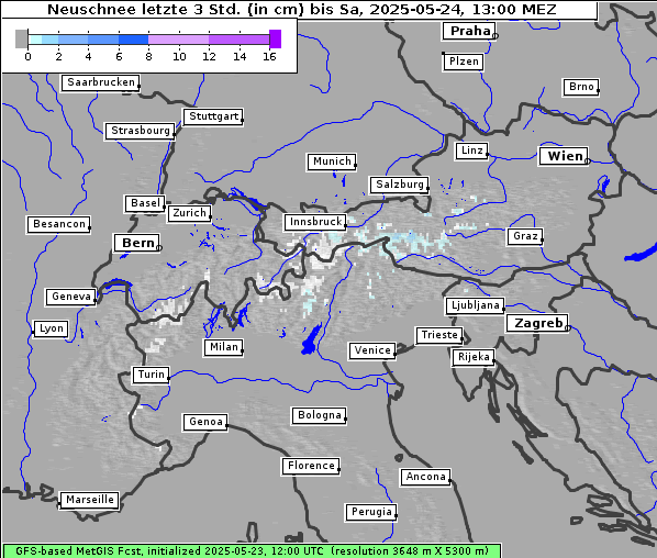 Neuschnee, 24. 5. 2025