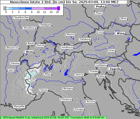 Neuschnee, 9. 3. 2025