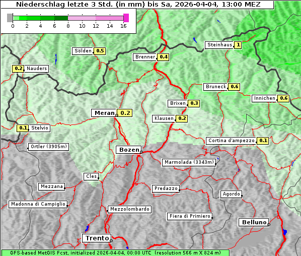 Niederschlag, 4. 4. 2026