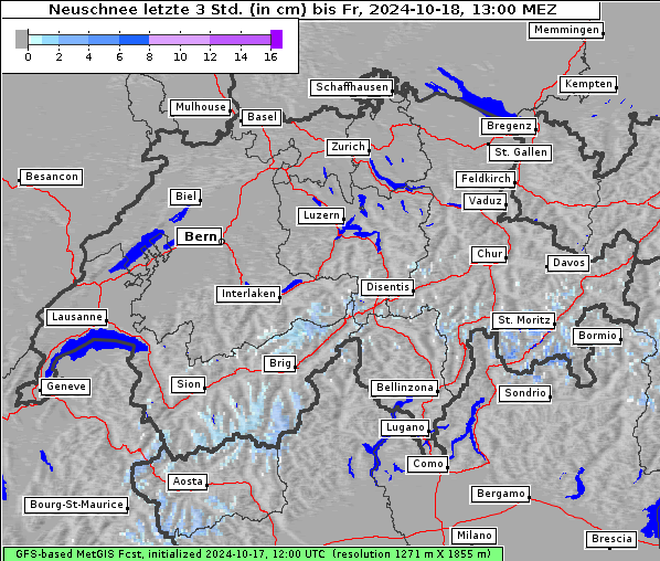 Neuschnee, 18. 10. 2024