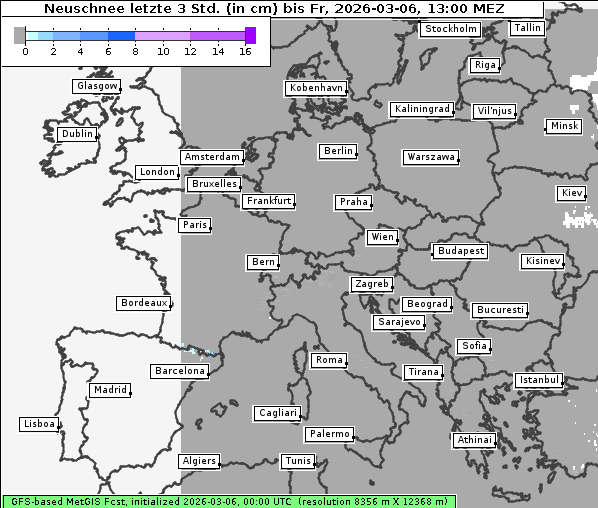 Neuschnee, 6. 3. 2026