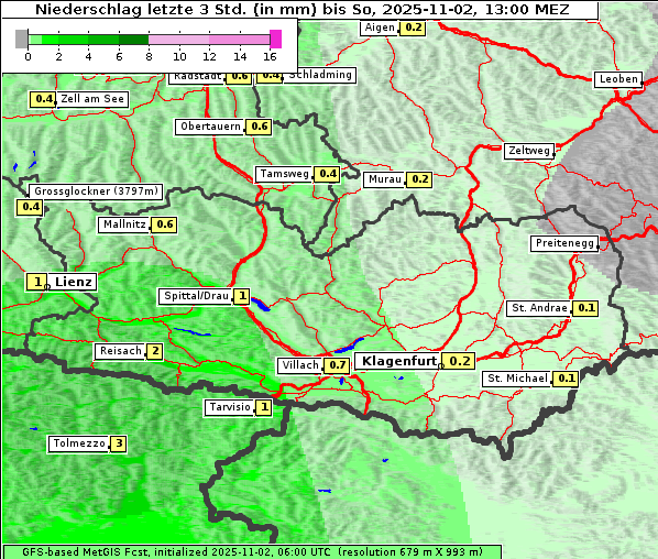 Niederschlag, 2. 11. 2025