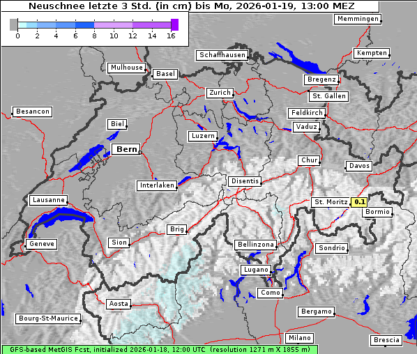 Neuschnee, 19. 1. 2026