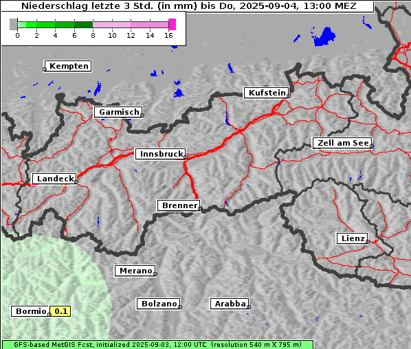 Niederschlag, 4. 9. 2025