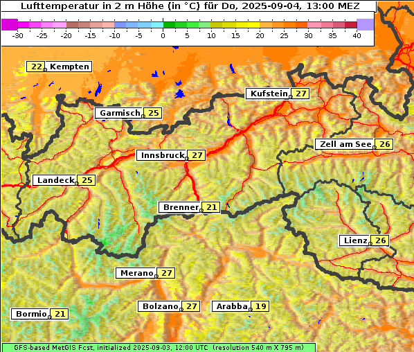 Temperatur, 4. 9. 2025