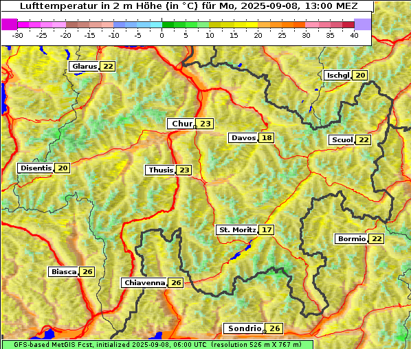 Temperatur, 8. 9. 2025