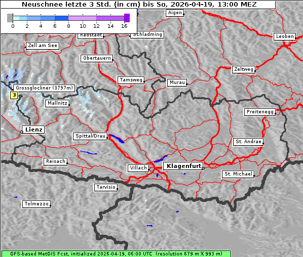 Neuschnee, 19. 4. 2026