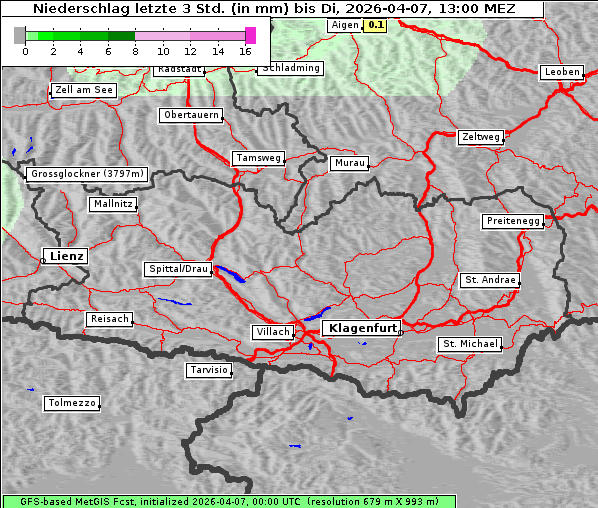 Niederschlag, 7. 4. 2026