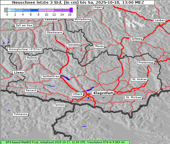 Neuschnee, 18. 10. 2025