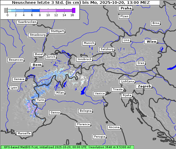 Neuschnee, 20. 10. 2025