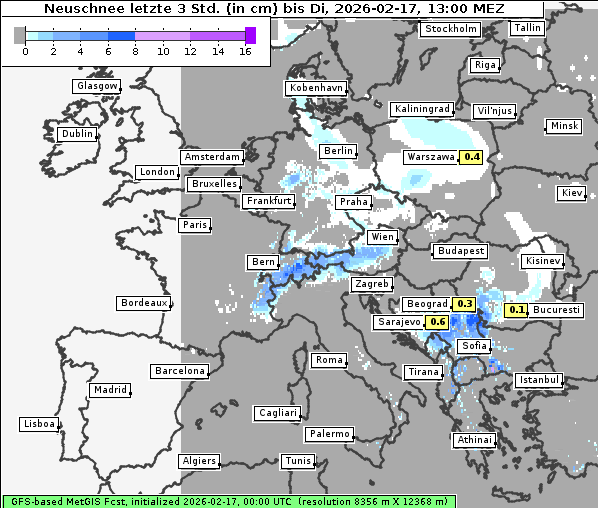 Neuschnee, 17. 2. 2026