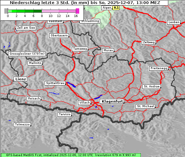 Niederschlag, 7. 12. 2025