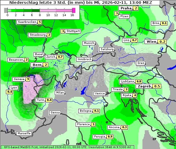 Niederschlag, 11. 2. 2026
