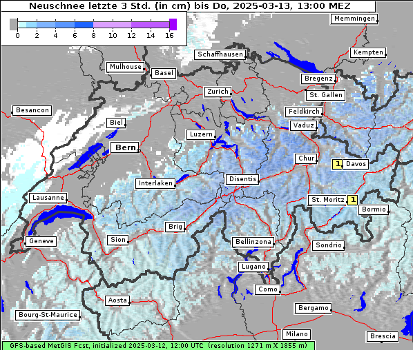 Neuschnee, 13. 3. 2025