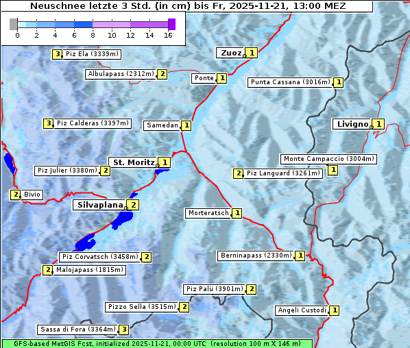 Neuschnee, 21. 11. 2025