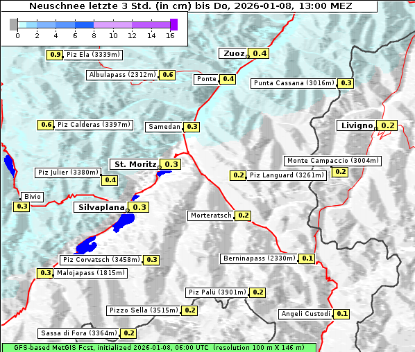 Neuschnee, 8. 1. 2026