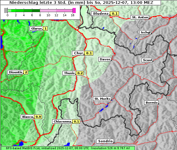 Niederschlag, 7. 12. 2025