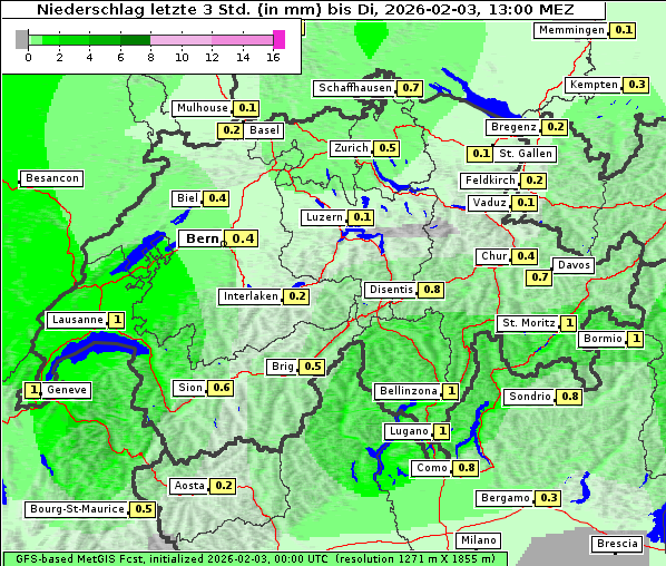 Niederschlag, 3. 2. 2026