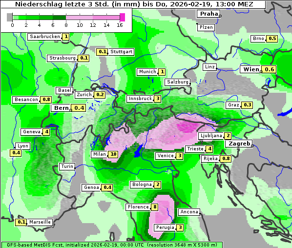 Niederschlag, 19. 2. 2026