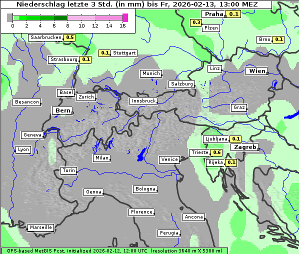 Niederschlag, 13. 2. 2026