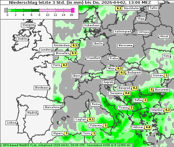 Niederschlag, 2. 4. 2026