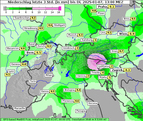 Niederschlag, 7. 1. 2025
