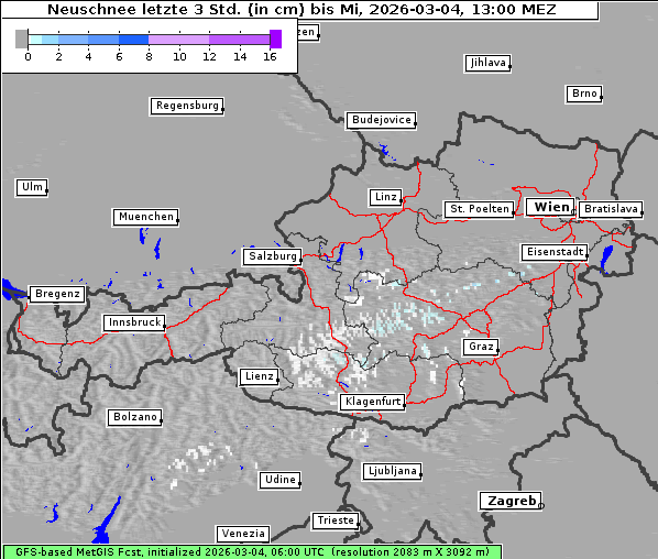 Neuschnee, 4. 3. 2026