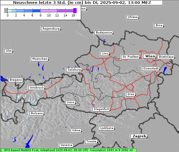 Neuschnee, 2. 9. 2025