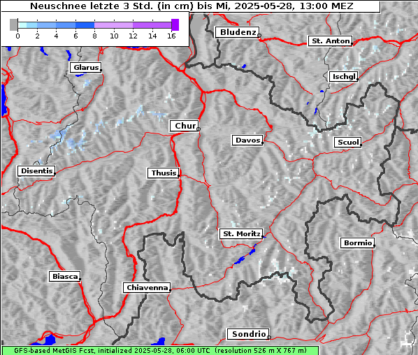 Neuschnee, 28. 5. 2025
