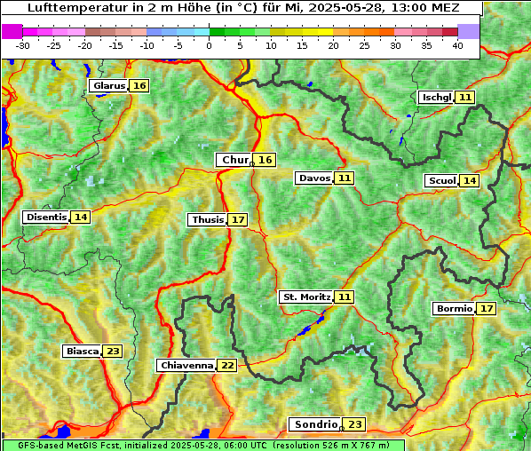 Temperatur, 28. 5. 2025