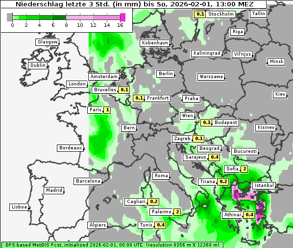 Niederschlag, 1. 2. 2026