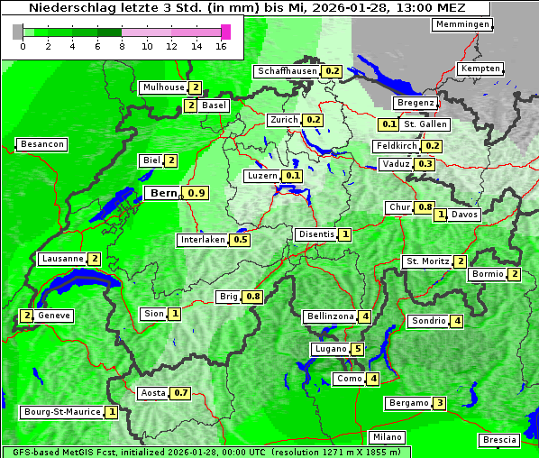 Niederschlag, 28. 1. 2026