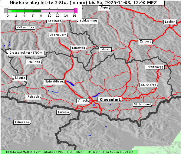Niederschlag, 8. 11. 2025