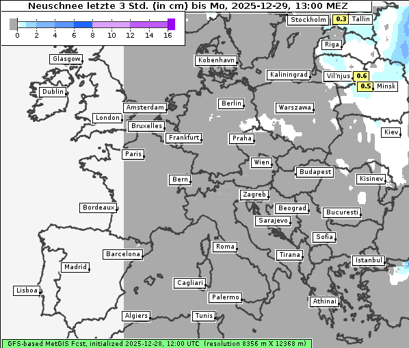 Neuschnee, 29. 12. 2025