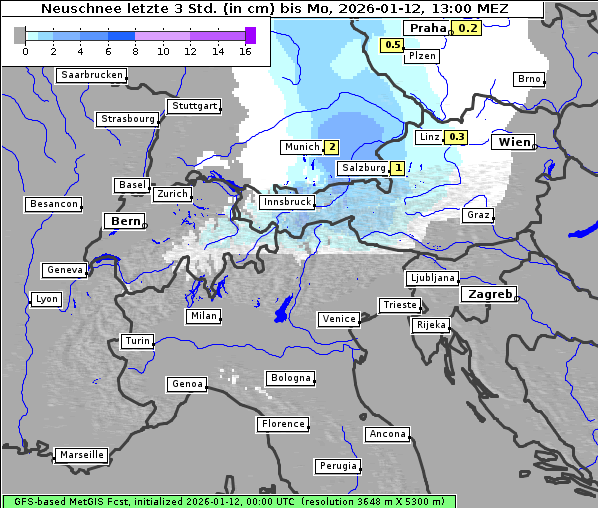 Neuschnee, 12. 1. 2026