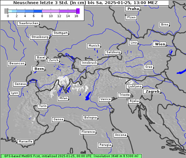 Neuschnee, 25. 1. 2025