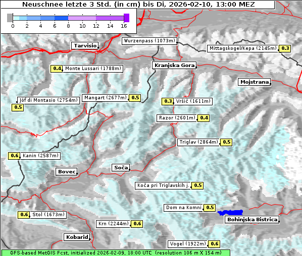 Neuschnee, 10. 2. 2026