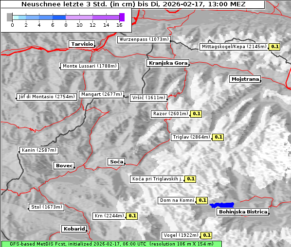 Neuschnee, 17. 2. 2026