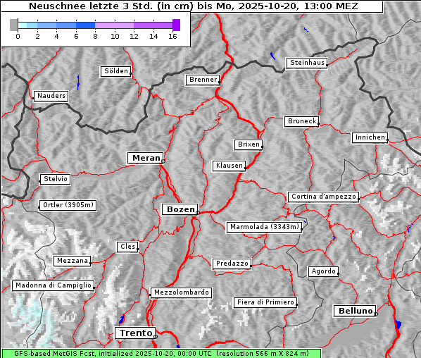 Neuschnee, 20. 10. 2025