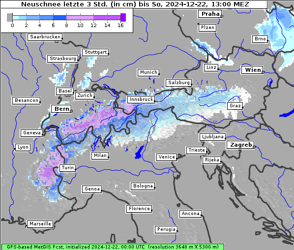 Neuschnee, 22. 12. 2024