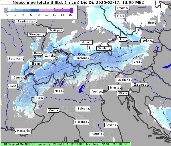 Neuschnee, 17. 2. 2026