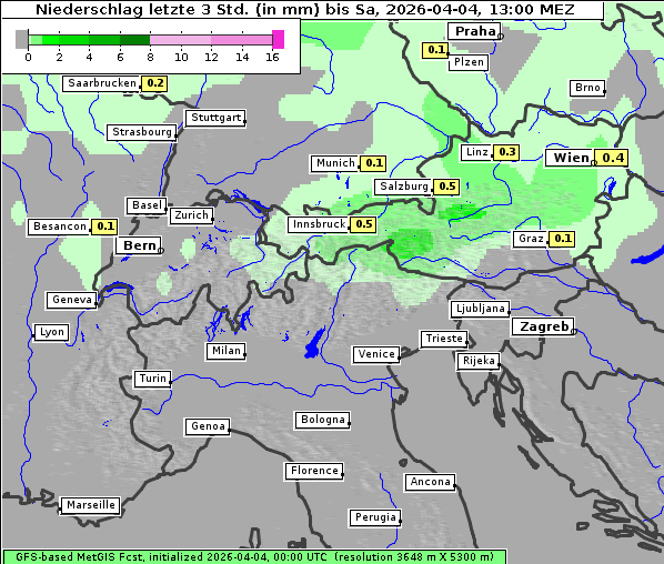 Niederschlag, 4. 4. 2026