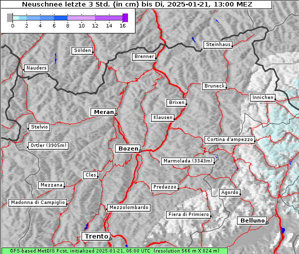 Neuschnee, 21. 1. 2025